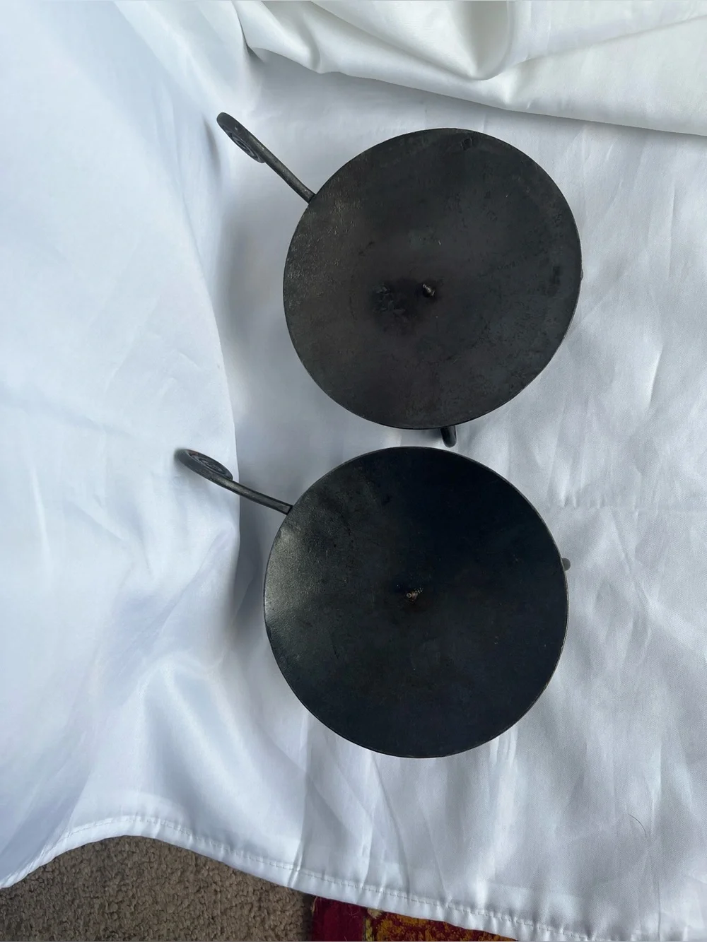 Wrought Iron Pillar Candle Holders 5.5
